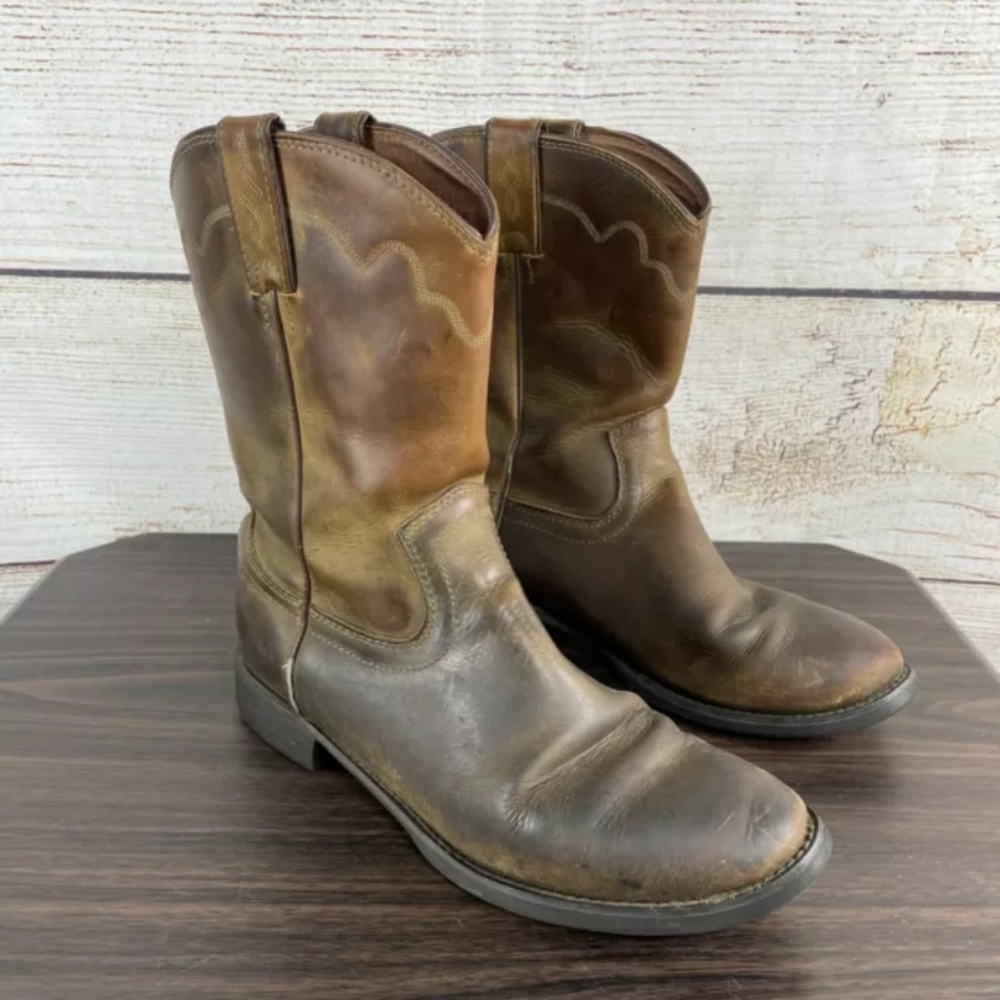 JUSTIN #3902 Western Roper Cowboy Riding Boots